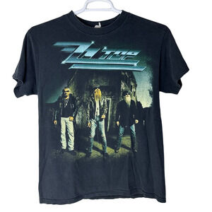 ZZ Top 2011 Tour Shirt Mens Medium Band Concert Rock Black Graphic Music